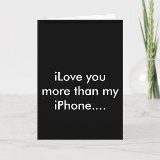 carte appy de Valentines d'iLove d'iPhone