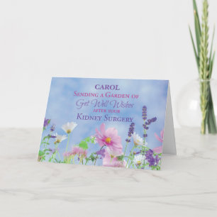 Carte Après La Chirurgie Du Rein Obtenez Bien Fleur sauv