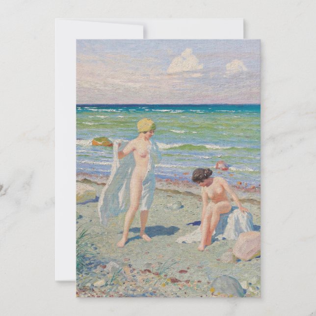 Carte Après la natation | Paul Fischer (Devant)