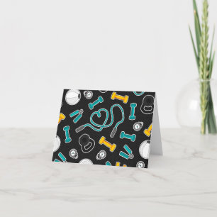 Carte Aqua et jaune de motif d'amour de forme physique