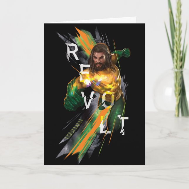 Carte Aquaman | Aquaman "Revolt" - Graphique commenté (Devant)