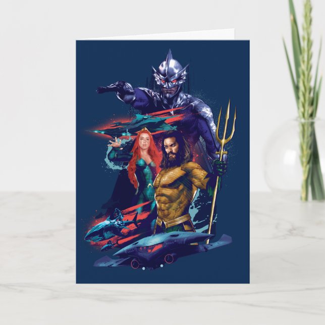 Carte Aquaman | King Orm contre Mera et Aquaman (Devant)