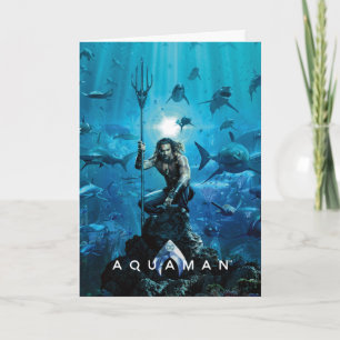 Carte Aquaman   Prince Orin avec animaux aquatiques