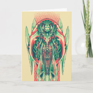 Carte Aquaman   Queen Fisherman Art Nouveau Panel