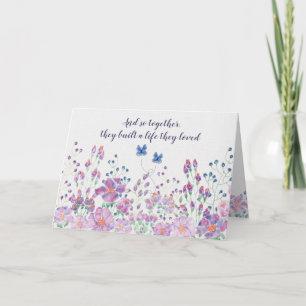 Carte Aquarelle Anniversaire Frontière Florale