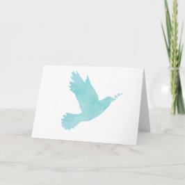 Carte Aquarelle Blue Dove