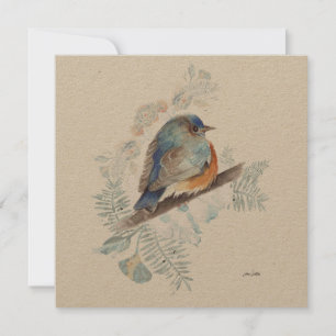 Carte Aquarelle Bluebird