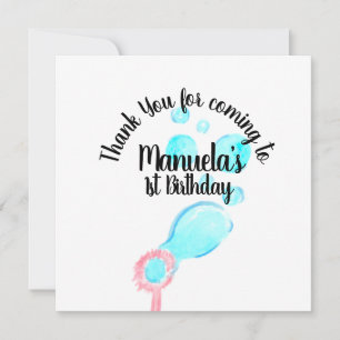 Carte Aquarelle Bubble Wand Pop Pop Pop Anniversaire