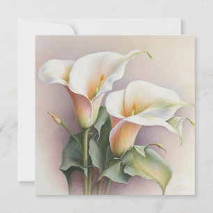Carte Aquarelle calla