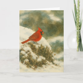 Carte Aquarelle cardinale d'hiver_1