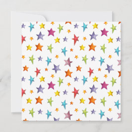 Carte Aquarelle couleur étoiles lancer oreiller