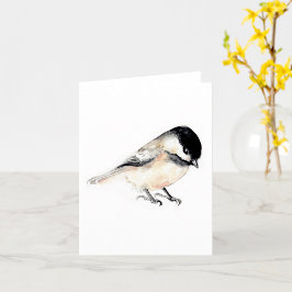 Carte Aquarelle de peinture de poulet