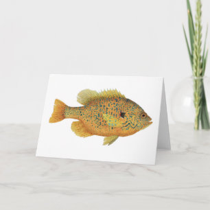 Carte Aquarelle de poisson rouge