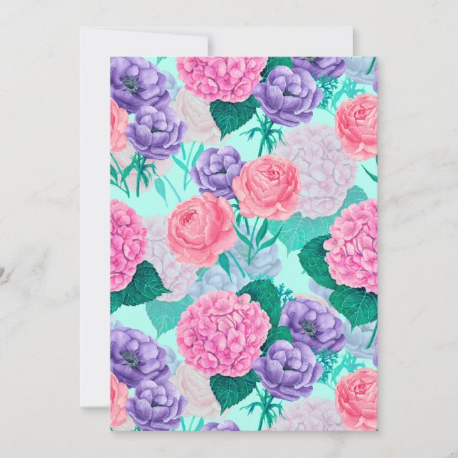 Carte Aquarelle du jardin de printemps 2 (Devant)