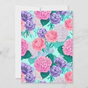 Carte Aquarelle du jardin de printemps 2