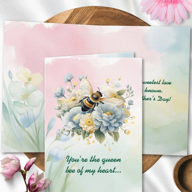 Carte Aquarelle florale Bonne fête des mères (Créateur téléchargé)