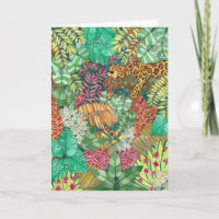 Aquarelle Jungle Jaguar blanche