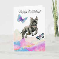 Aquarelle magique pour chien d'anniversaire