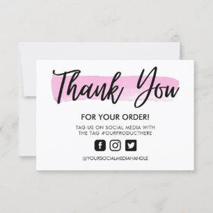 Carte Aquarelle Pinceau Merci