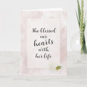 Carte Aquarelle rose Sympathie Abstraite