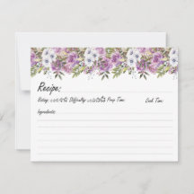 Aquarelle Roses personnalisé Floral Family Recette