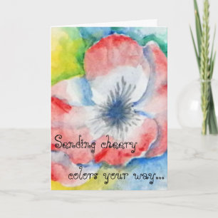 Carte Aquarelle Sweetpea Flower Art Se Bien
