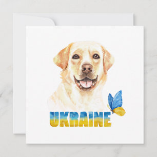 Carte Aquarelle Ukraine Laboratoire Jaune et Carré papil
