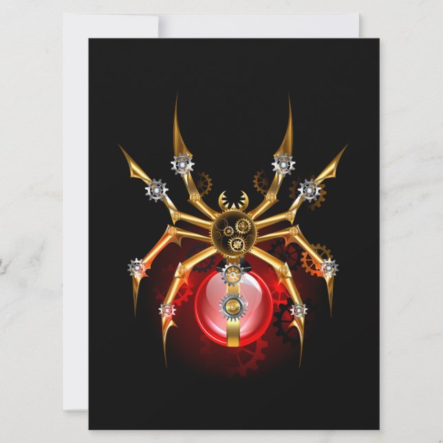 Carte Araignée en vapeur noire (Devant)