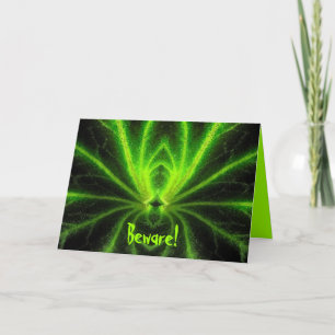 Carte Araignée radioactive d'Halloween
