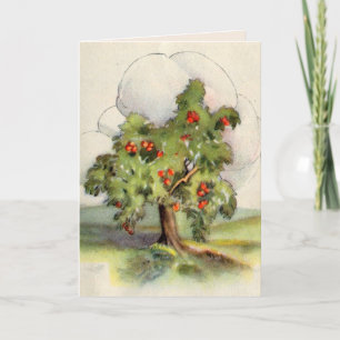 Carte Arbre Apple vintage
