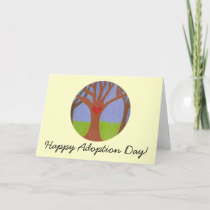 Carte Arbre d'adoption Bonne journée d'adoption!