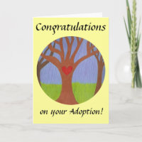 Arbre d'adoption Félicitations pour votre adoption