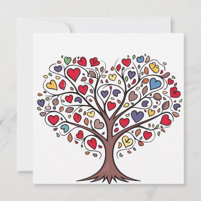 Carte Arbre d'amour (Devant)
