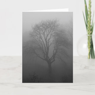 Carte Arbre dans le brouillard
