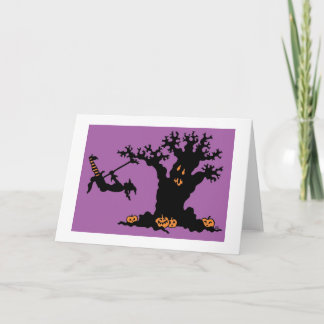 Carte Arbre de Halloween