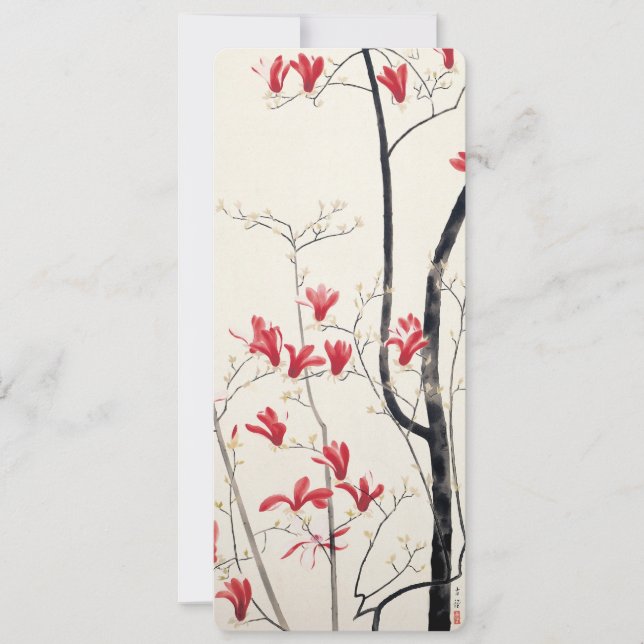 Carte Arbre de Magnolia par Kobayashi Kokei, Nature Vint (Devant)