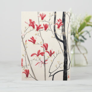 Carte Arbre de Magnolia par Kobayashi Kokei, Nature Vint