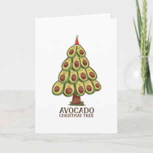 CARTE ARBRE DE NOËL AVOCADO
