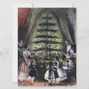 Carte Arbre de Noël de la reine Victoria