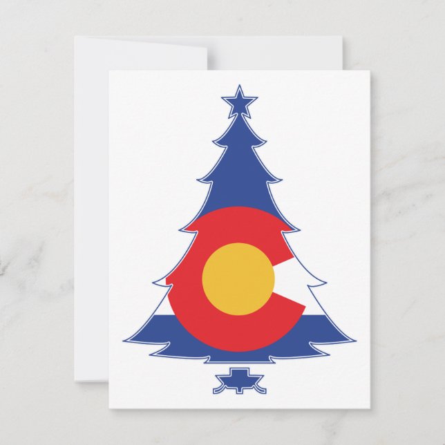 Carte Arbre de Noël du Colorado (Devant)