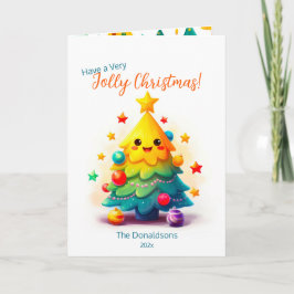 Carte Arbre de Noël fun