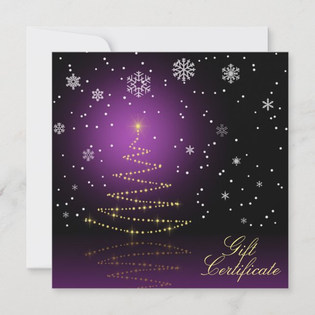 Carte Arbre de Noël moderne et brillant (Devant)