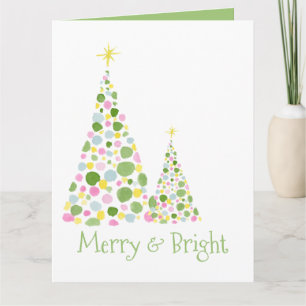 Carte Arbre de Noël Polka Dot