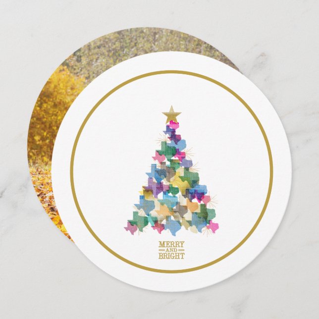 Carte Arbre de Noël rustique du Texas (Devant / Derrière)
