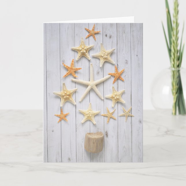 Carte Arbre de Noël Starfish (Devant)