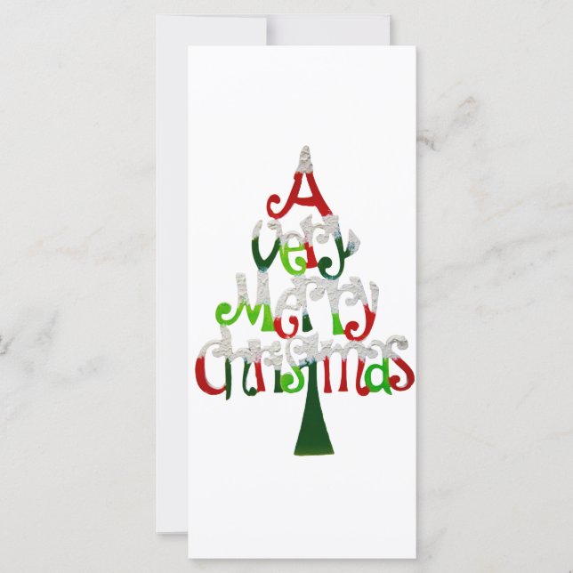 Carte Arbre de Noël très joyeux (Devant)