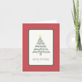 Carte Arbre de Noël - Vins et Berries