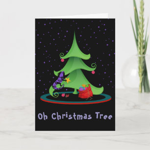 Carte Arbre de Noël Whimsical Iguana Oh