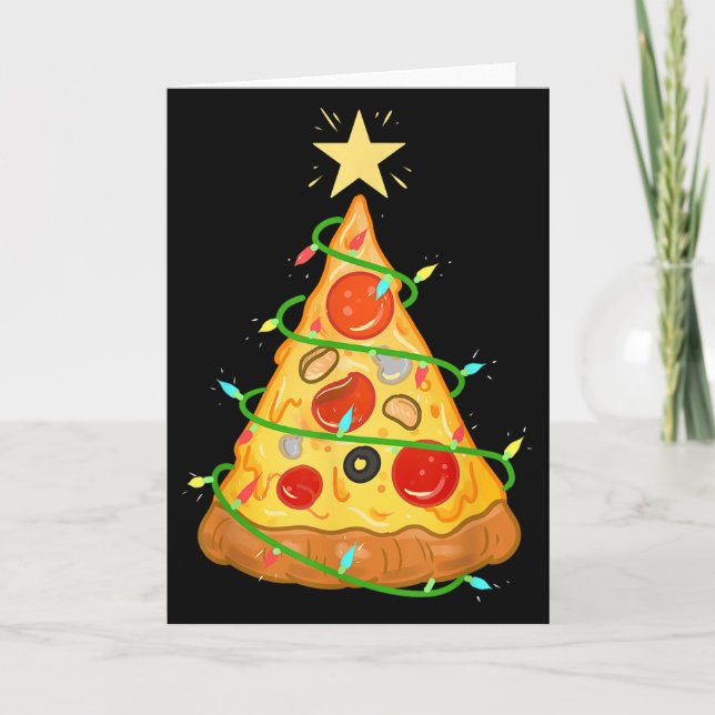 Carte Arbre de Noël Zza Cadeau pour amateur de Zza  (Devant)
