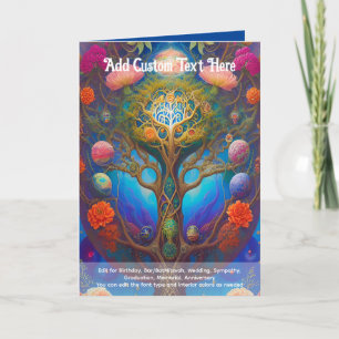 Carte Arbre de Vie Mystique de l'Art Sacré Rêveur Spirit